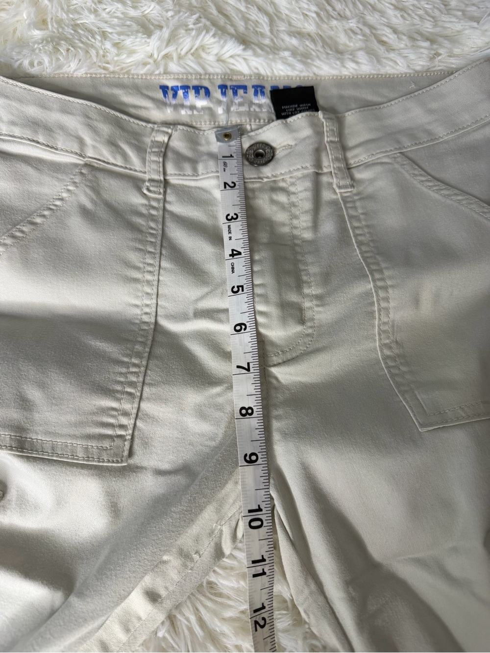 VIP Women's Straight Leg cargo Khaki Jeans with pockets - Picture 10 of 10